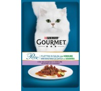 Purina Gourmet Perle Filettini In Salsa Con Verdure Gr.85 con selvaggina e verdure